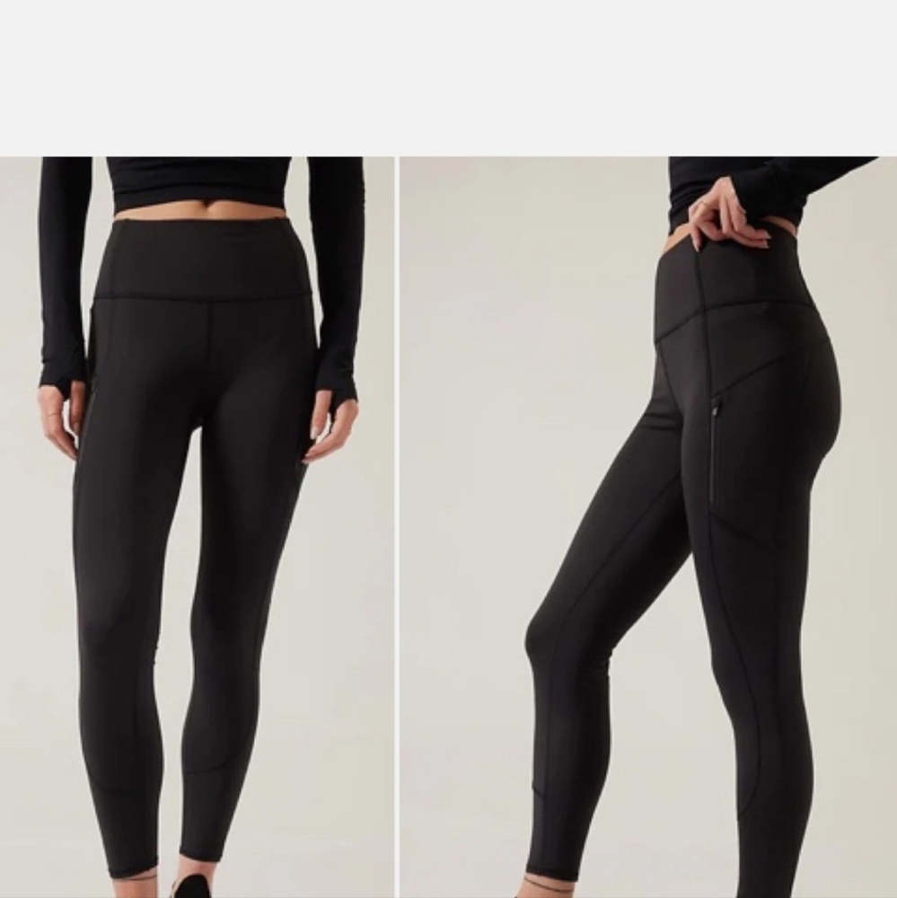Athleta Black Rainier Tights